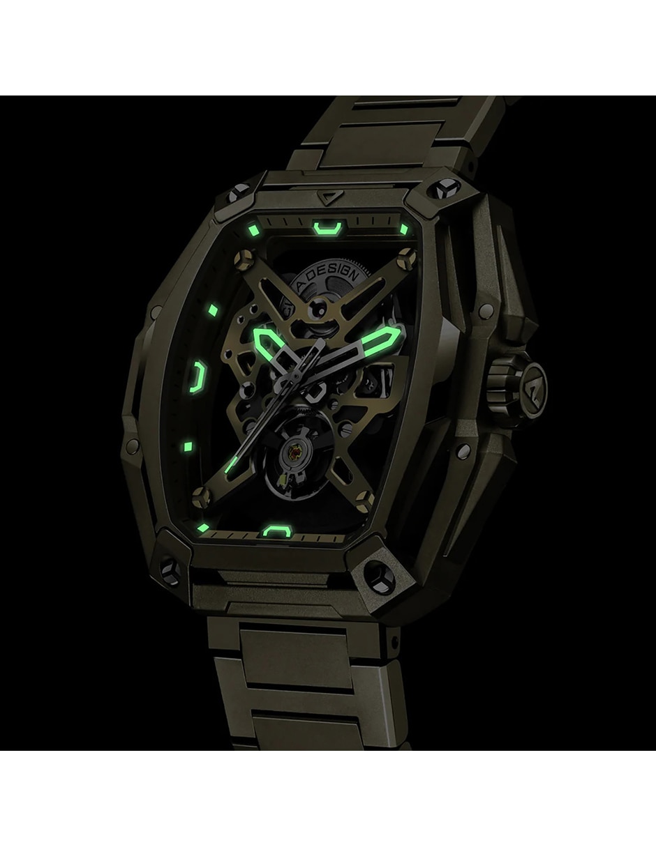 Reloj pulsera hunter vintage gold para hombre z035-br01-8br 7