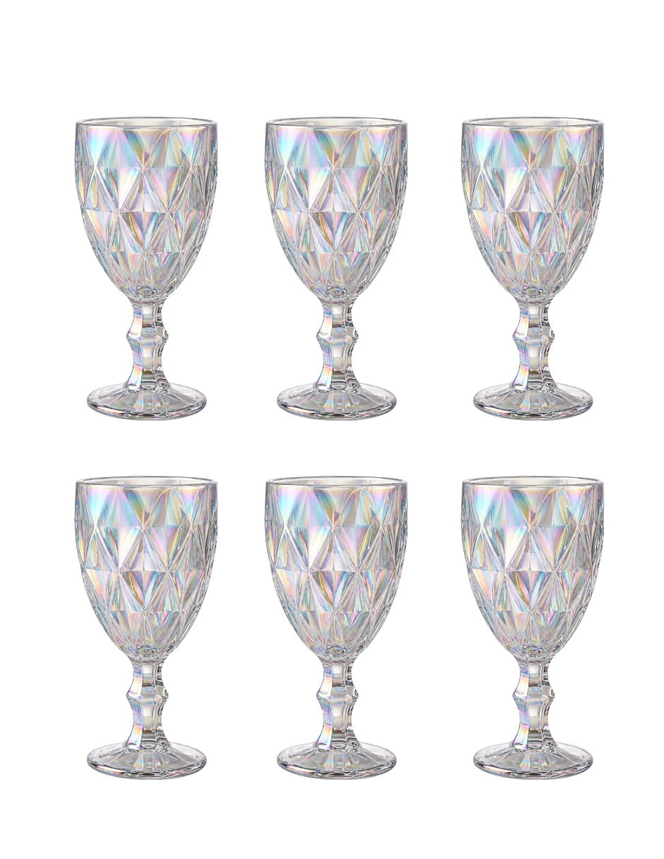 Set de copas de vidrio 6 piezas 1