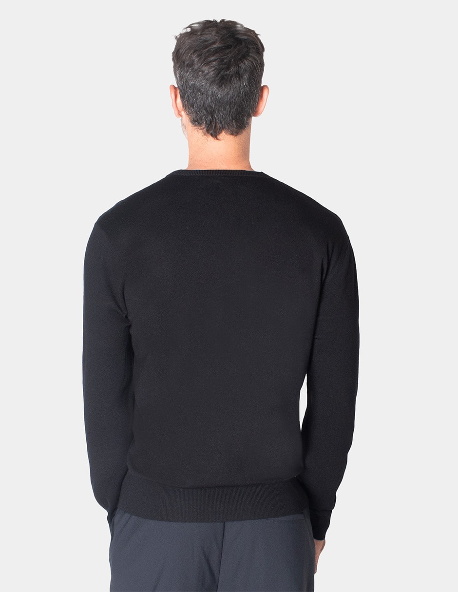 Suéter cuello v para hombre 3