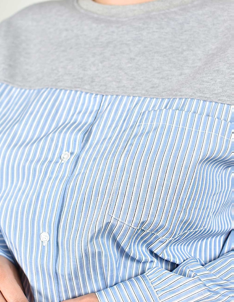 Blusa camisera manga larga para mujer 4