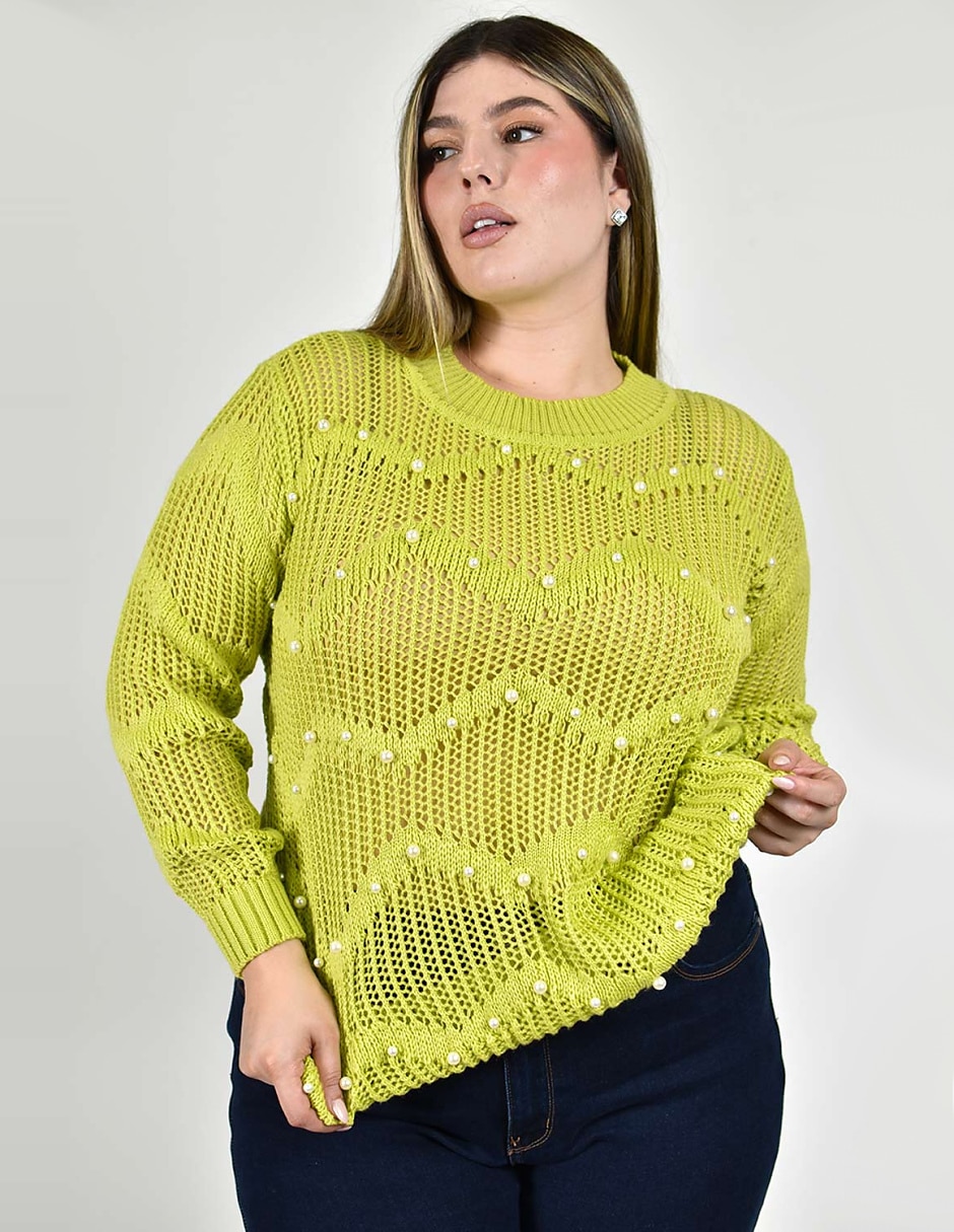 Suéter cuello redondo para mujer Suéter cuello redondo para mujer