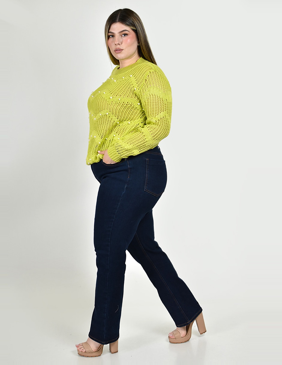 Suéter cuello redondo para mujer 5