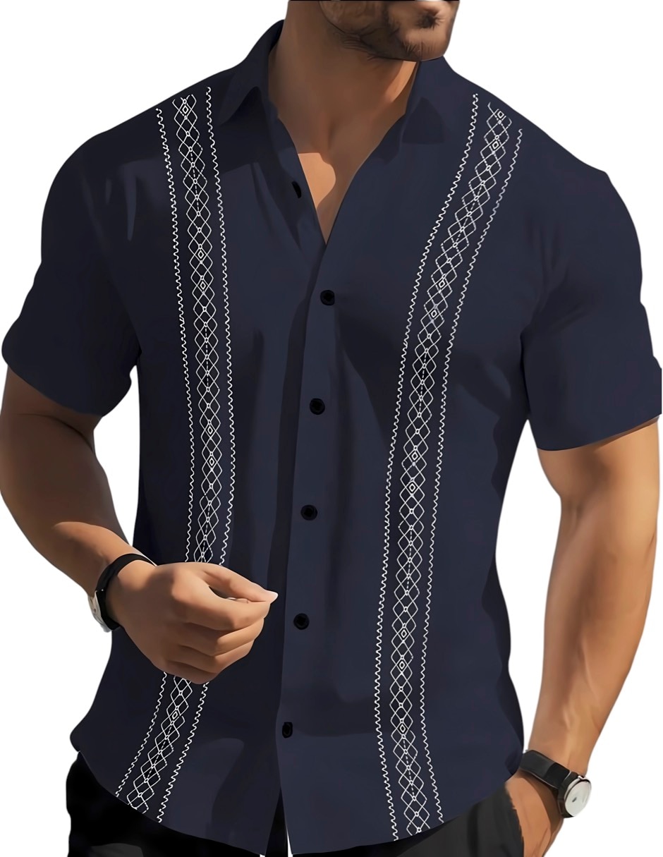 Camisa de playa manga corta para hombre Camisa de playa manga corta para hombre