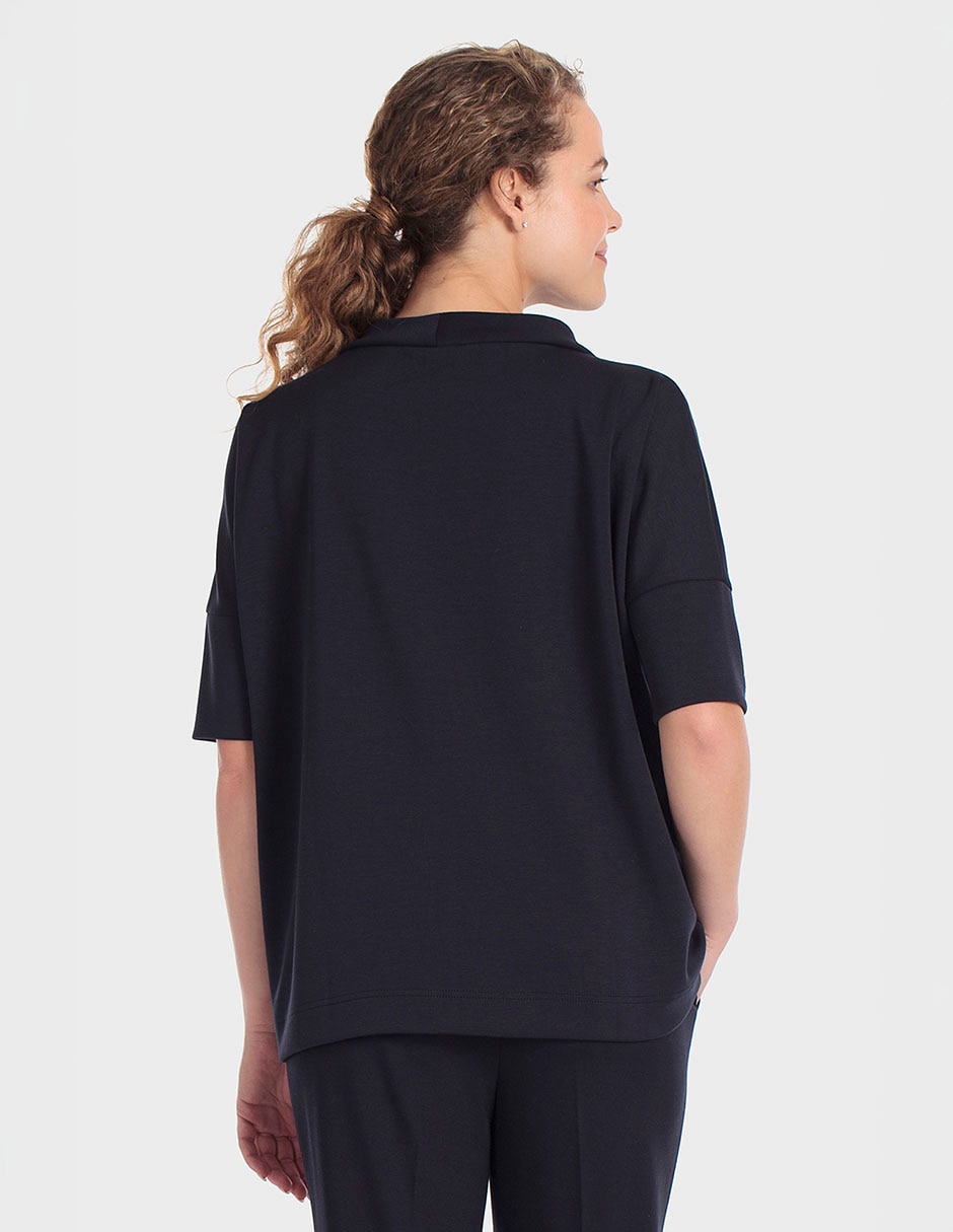 Playera manga corta cuello redondo para mujer 2