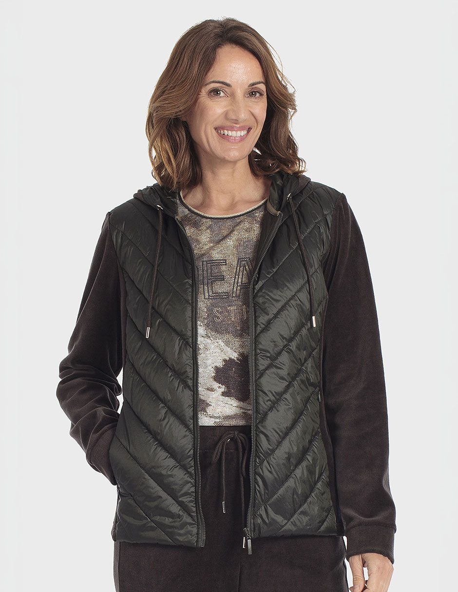 Sudadera con efecto doble prenda para mujer Sudadera con efecto doble prenda para mujer