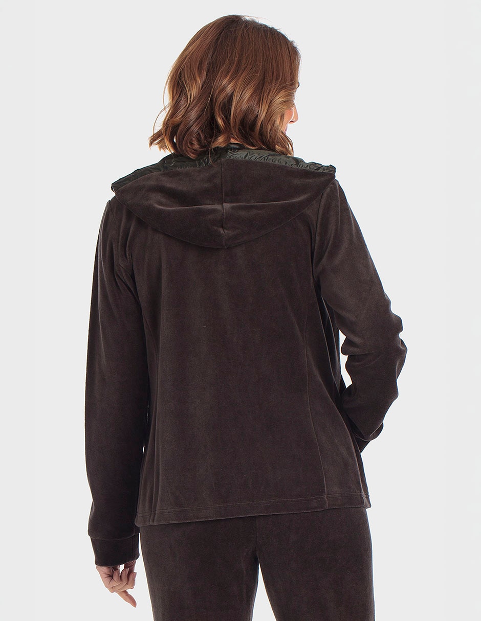 Sudadera con efecto doble prenda para mujer 2