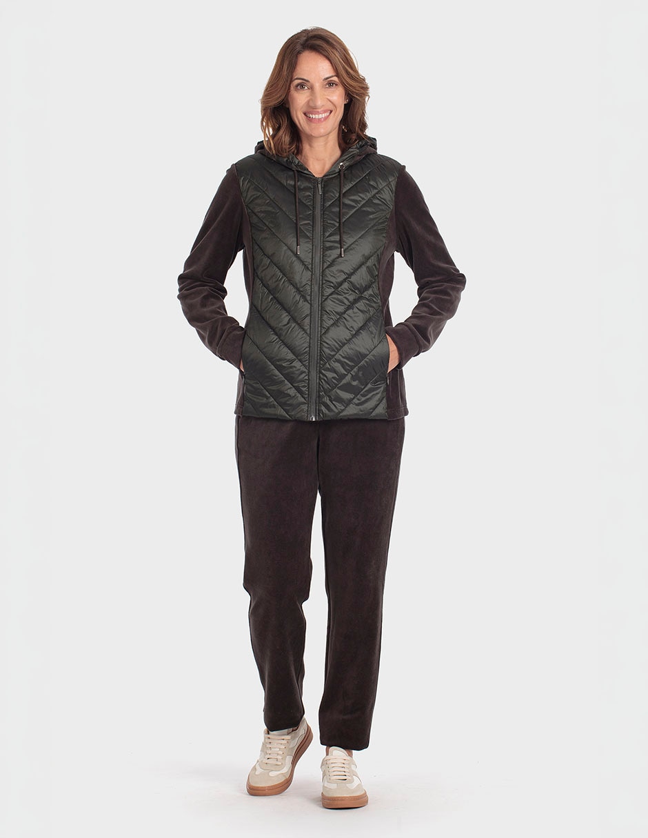 Sudadera con efecto doble prenda para mujer 3