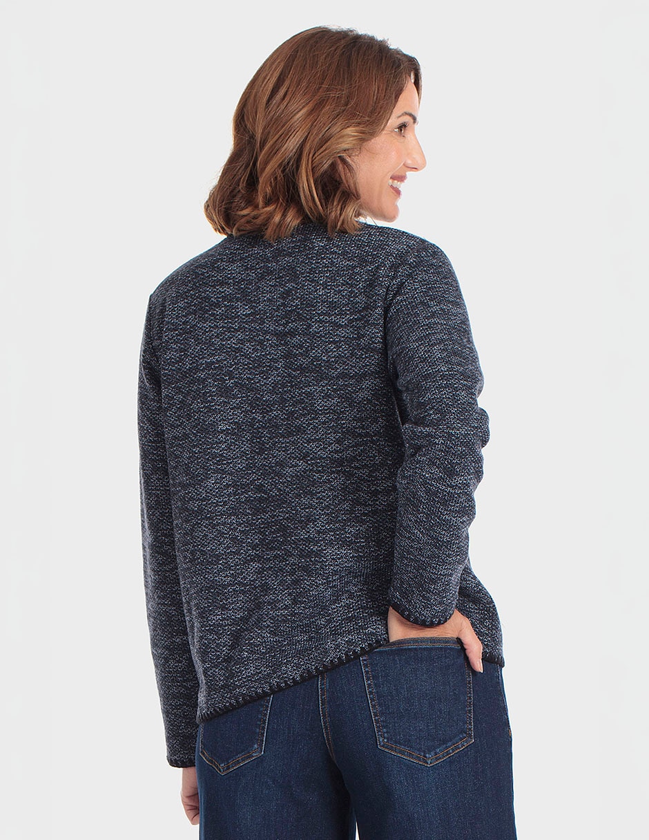 Suéter cuello redondo para mujer 2