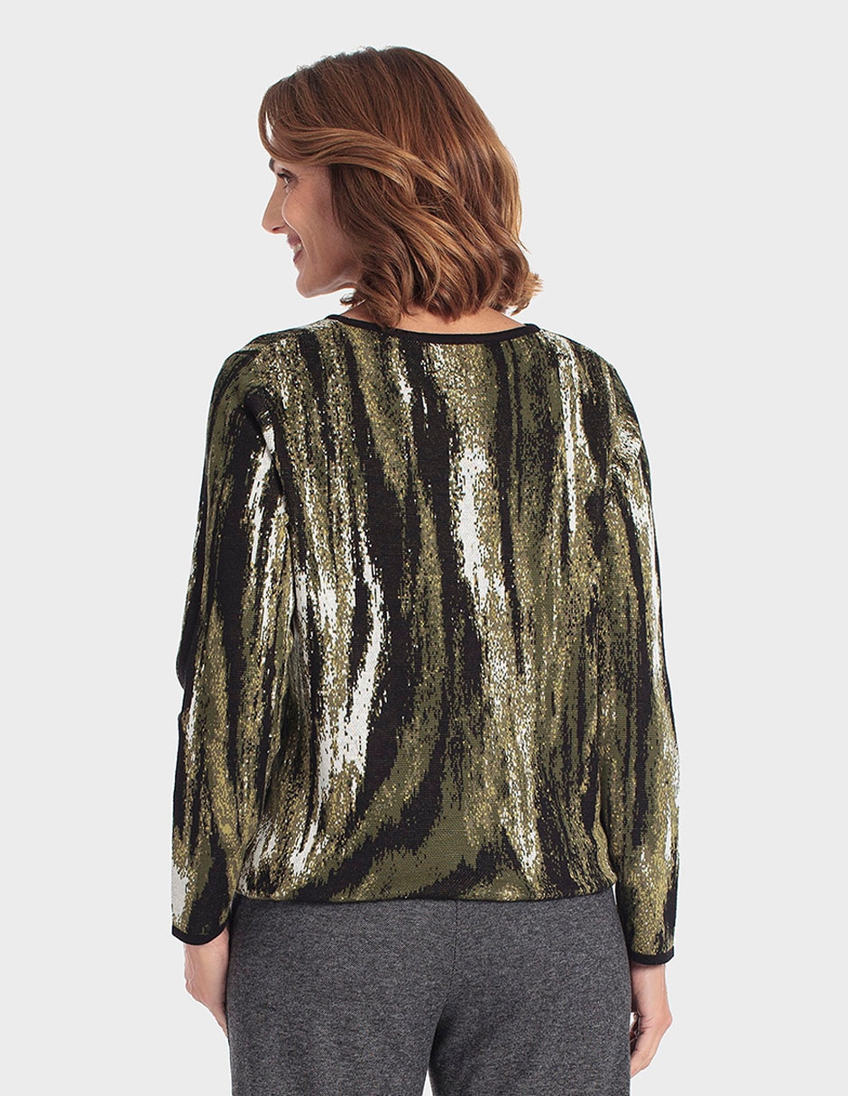 Suéter cuello redondo para mujer 5