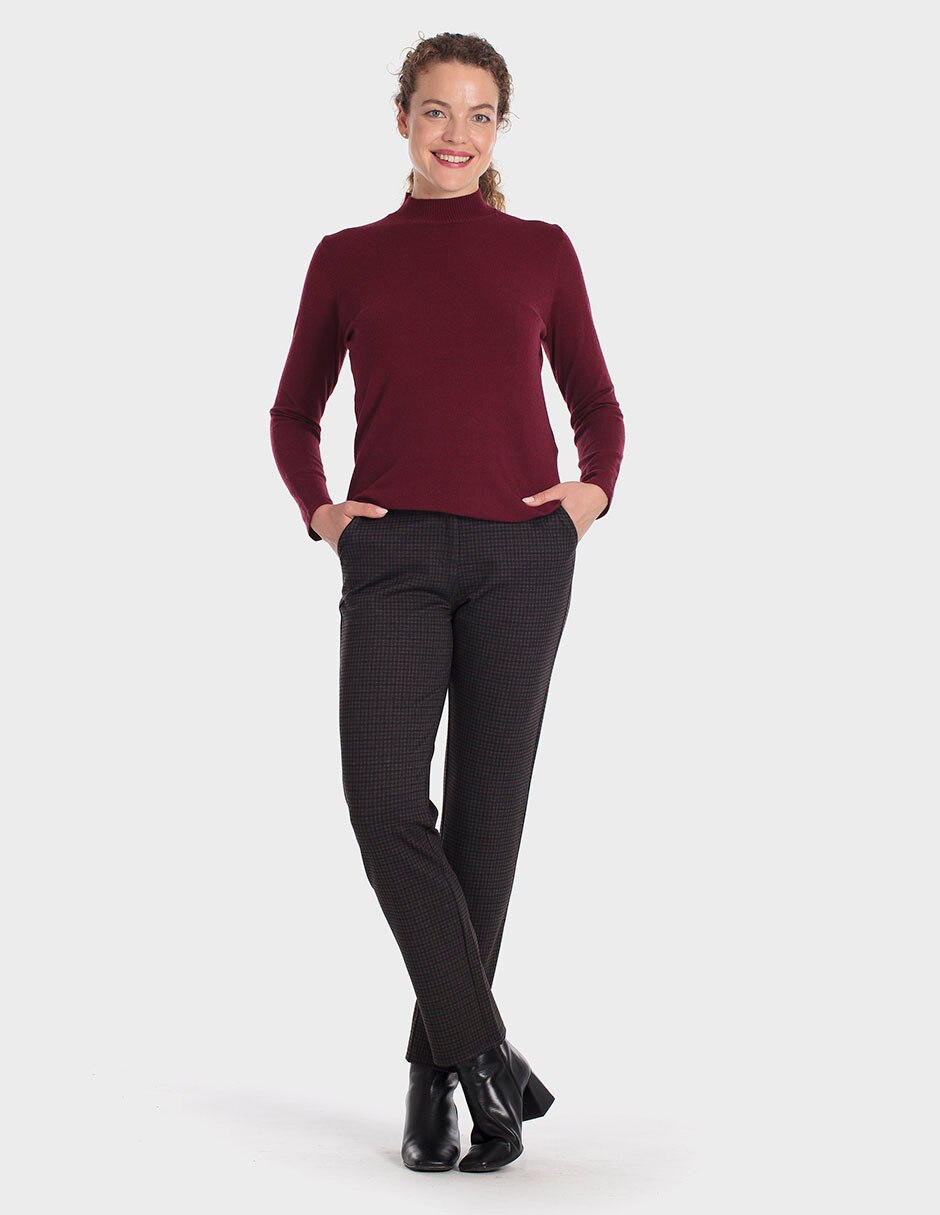 Suéter cuello redondo para mujer 4