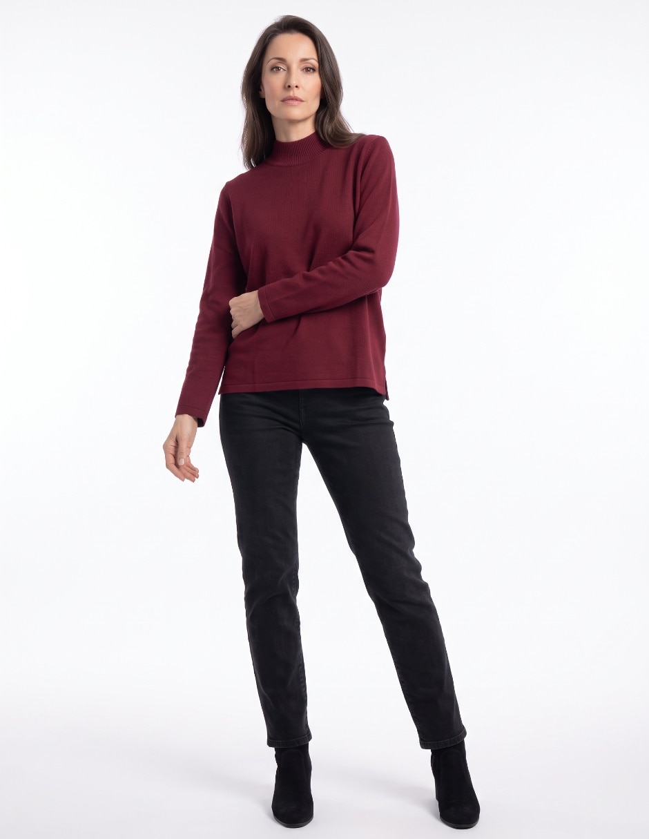 Suéter cuello redondo para mujer 5