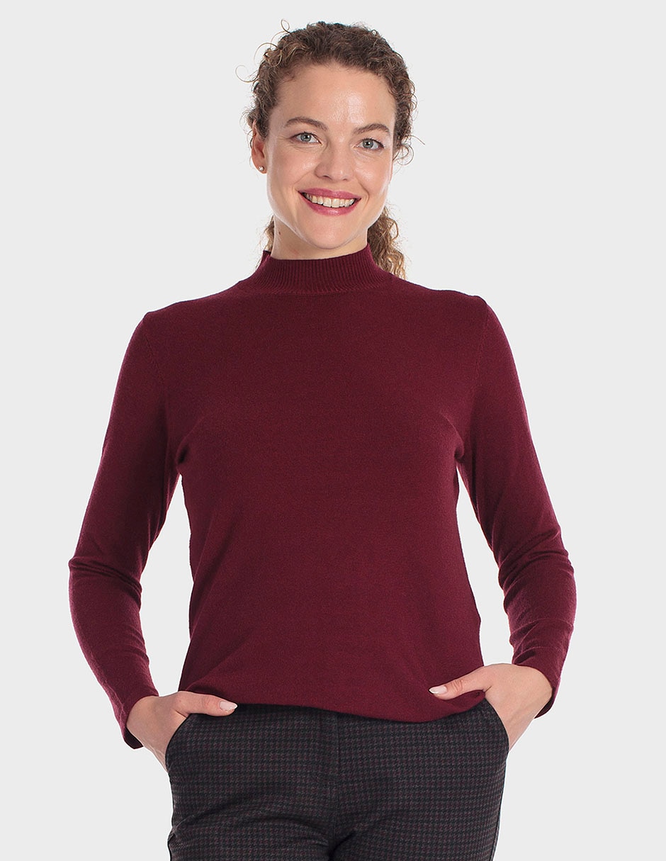 Suéter cuello redondo para mujer 1