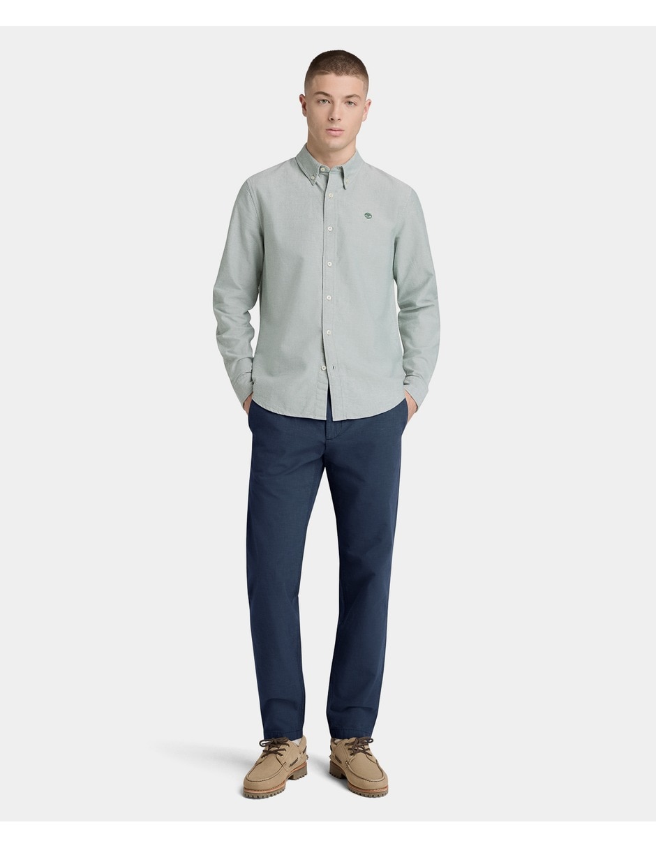 Pantalón casual regular de algodón para hombre 5