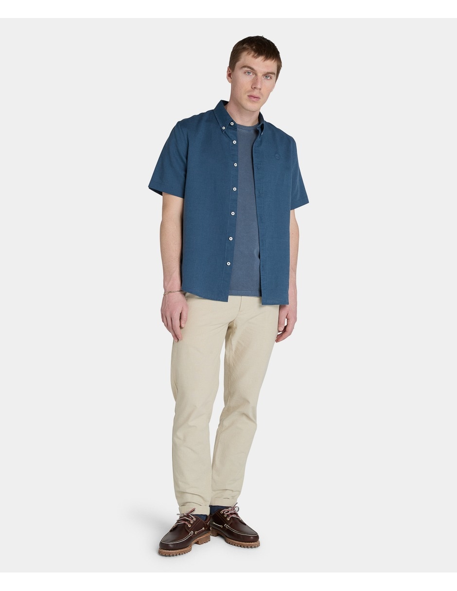 Pantalón casual regular de algodón para hombre 5