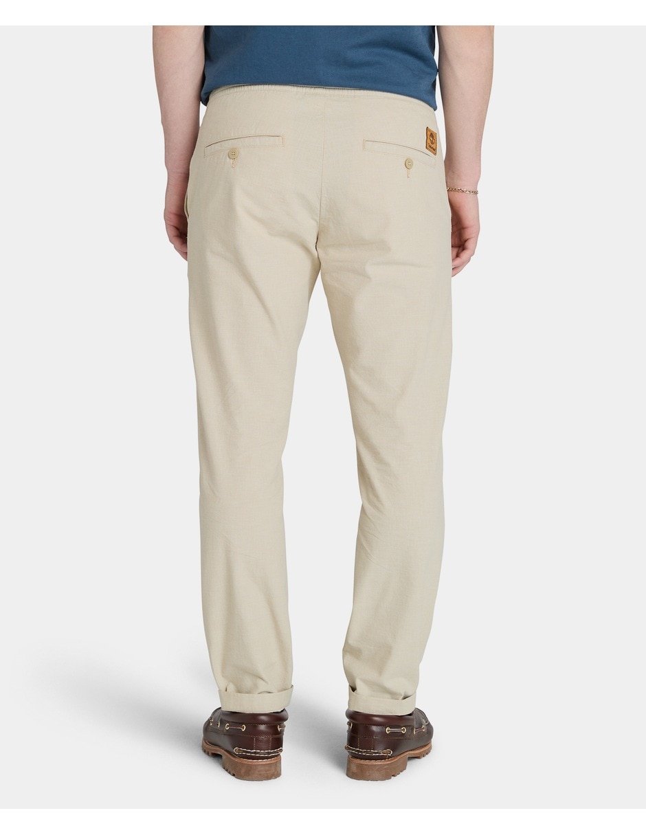Pantalón casual regular de algodón para hombre 3