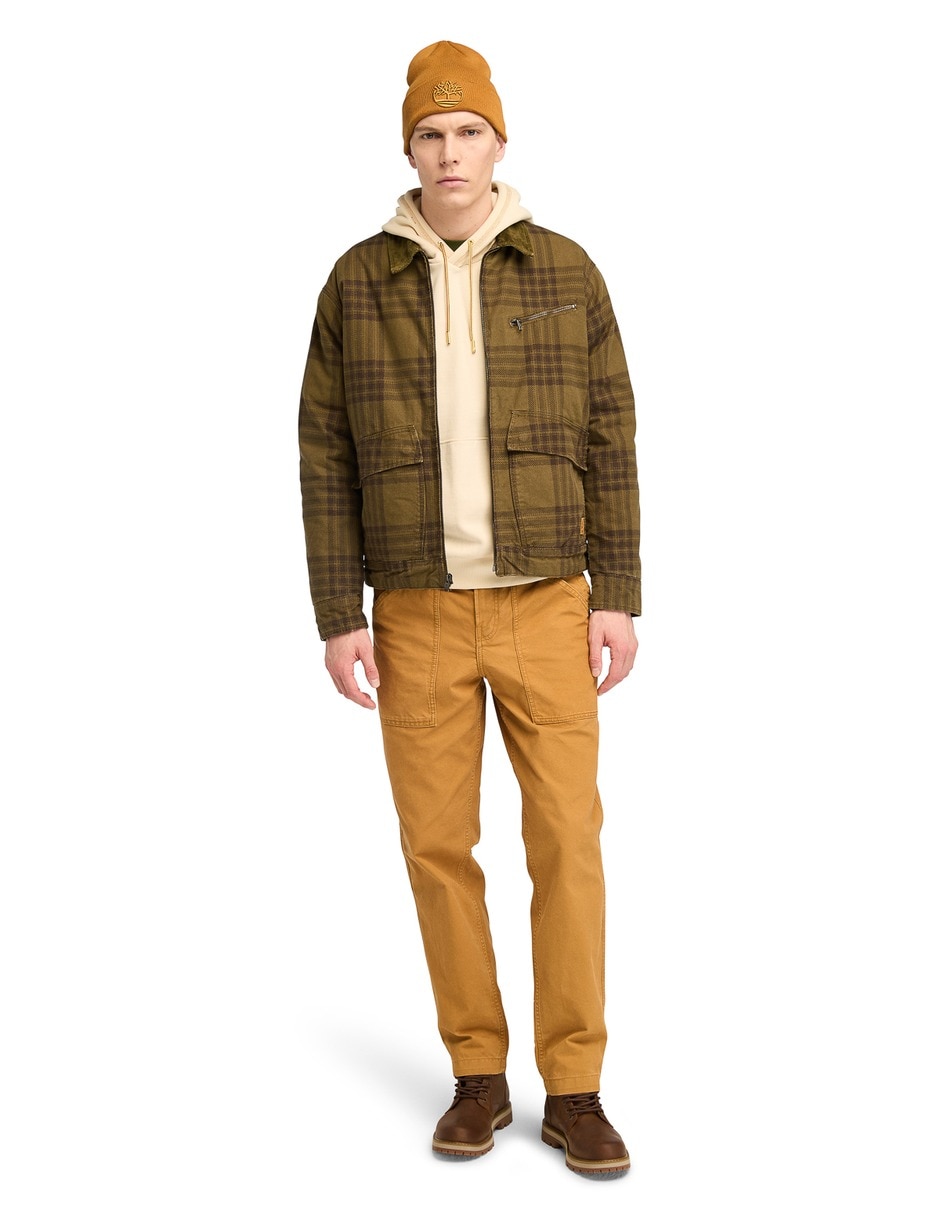 Pantalón casual regular goffstown washed canvas de algodón para hombre 5