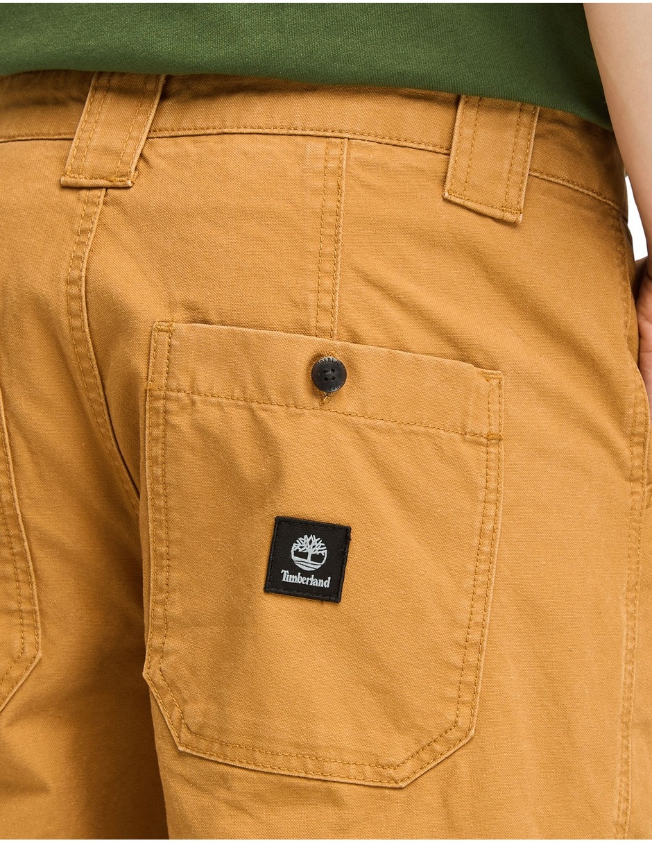 Pantalón casual regular goffstown washed canvas de algodón para hombre 4