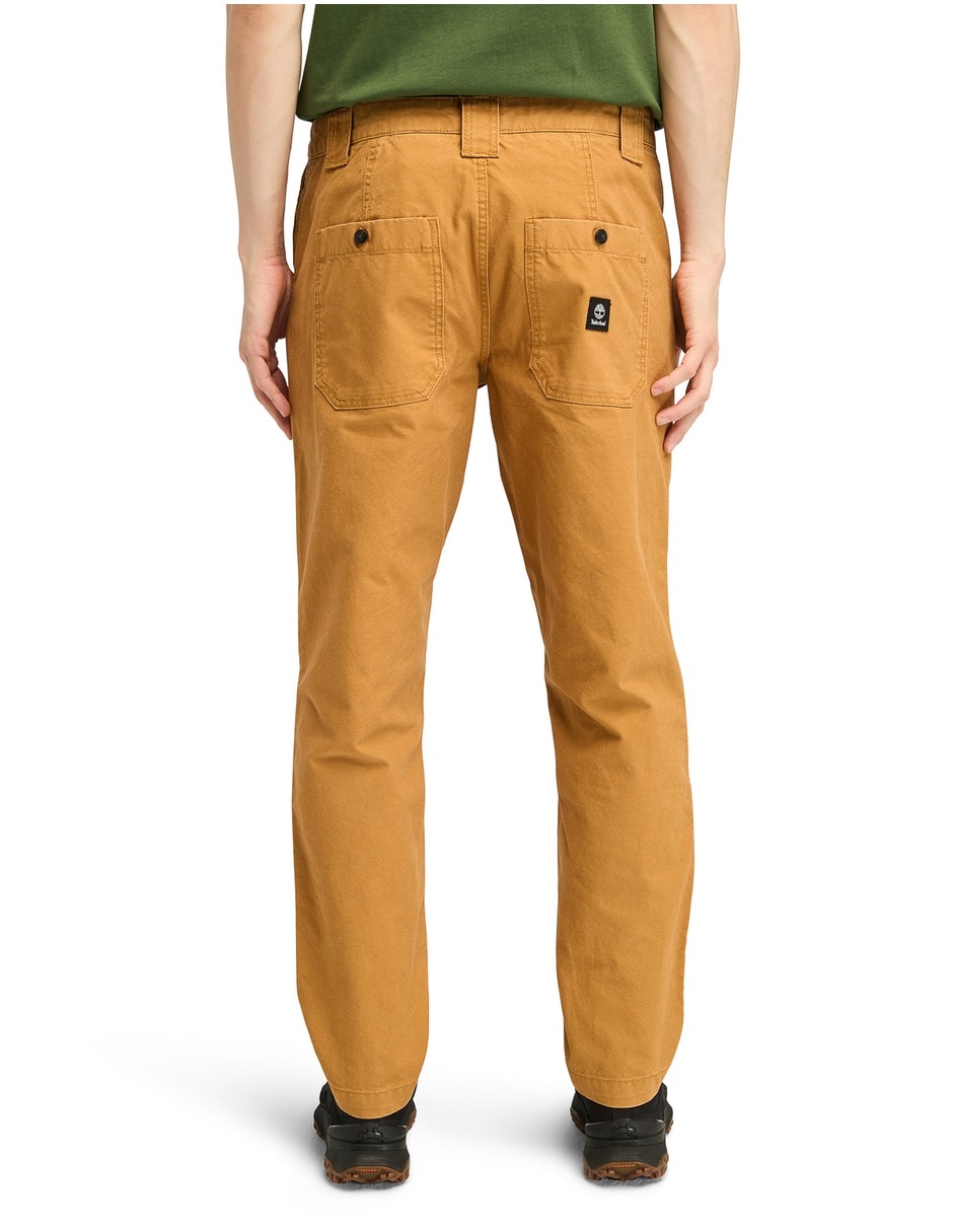 Pantalón casual regular goffstown washed canvas de algodón para hombre 3