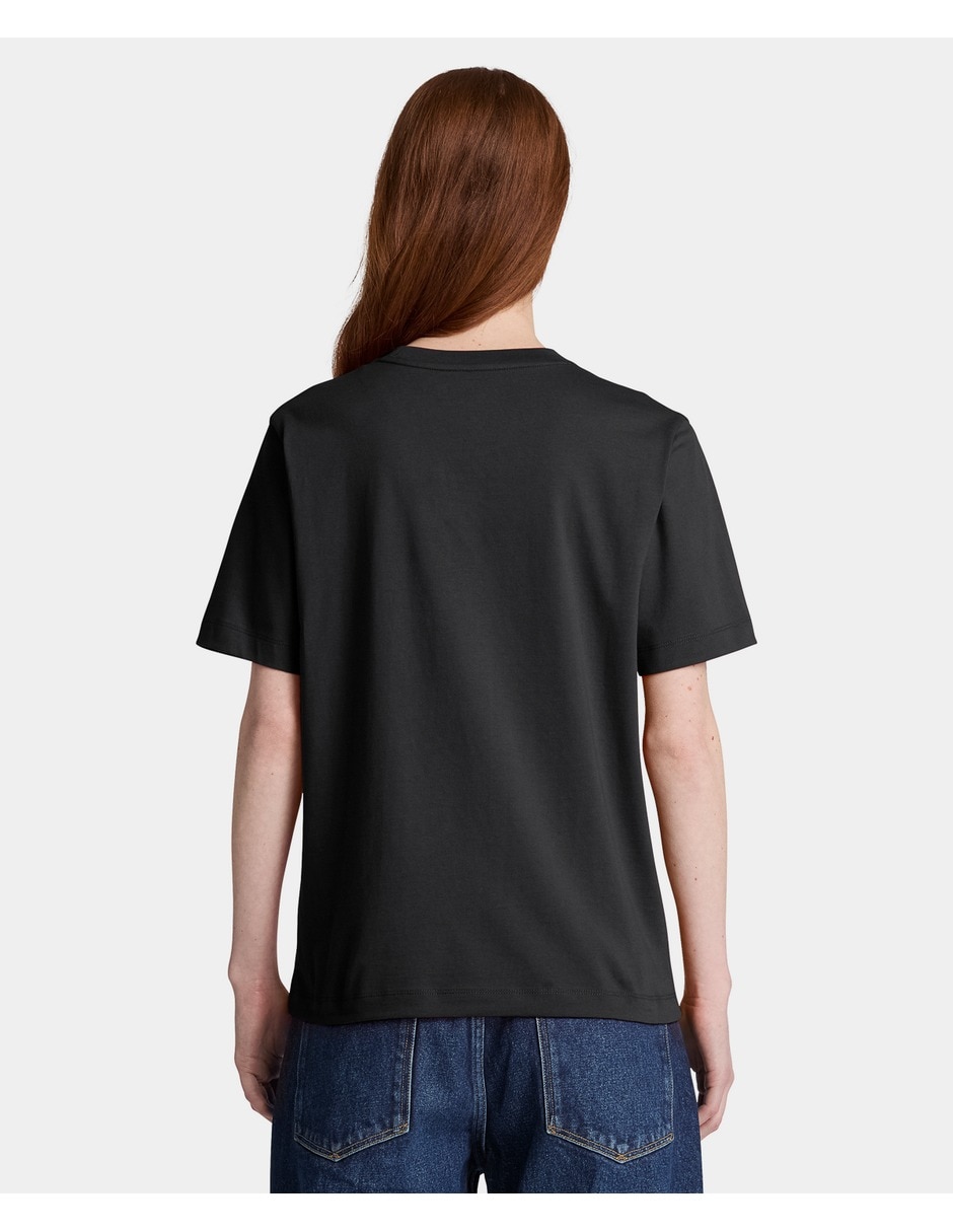 Playera manga corta cuello redondo para mujer 3
