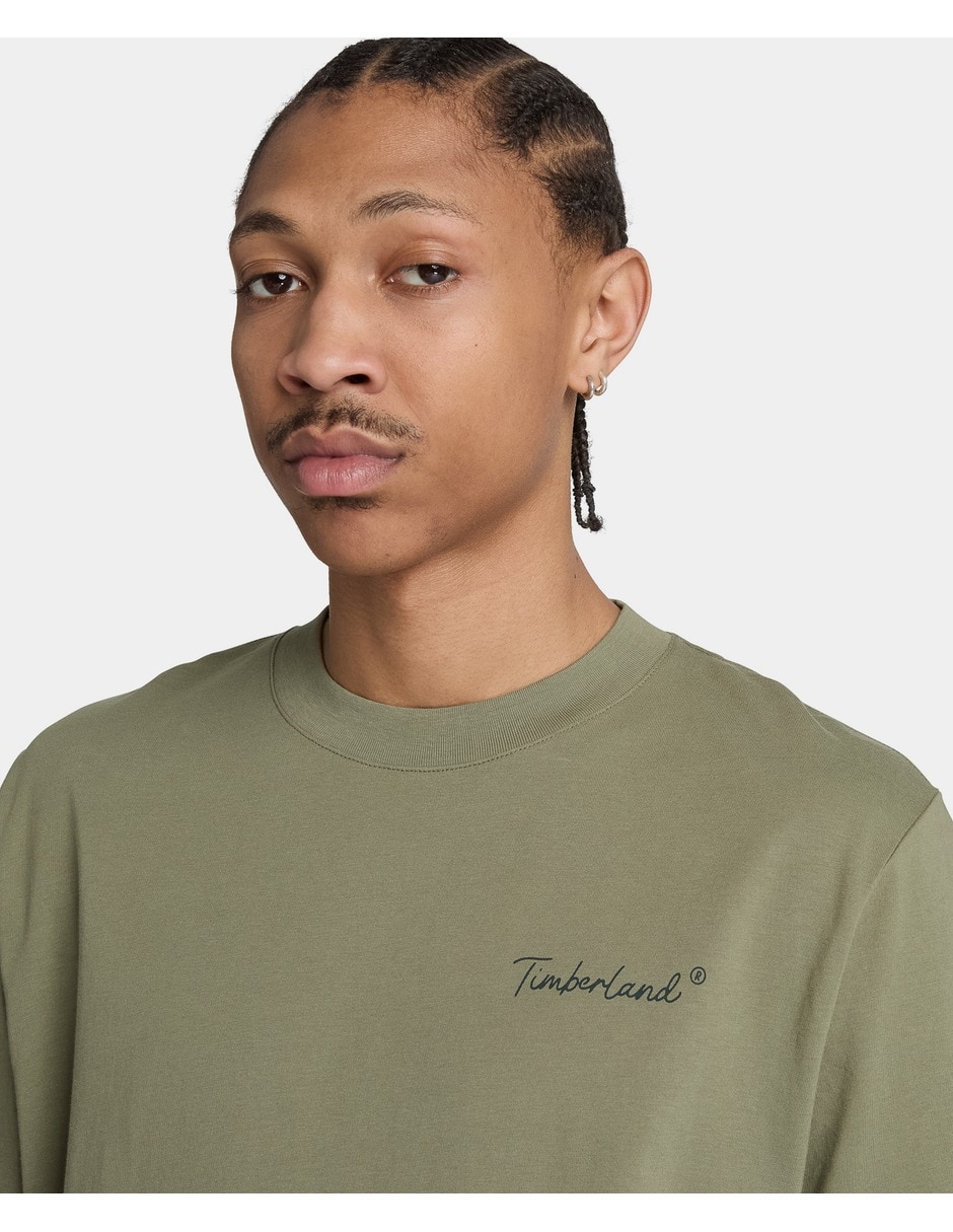 Playera timberland new hampshire heritage cuello redondo para hombre 4