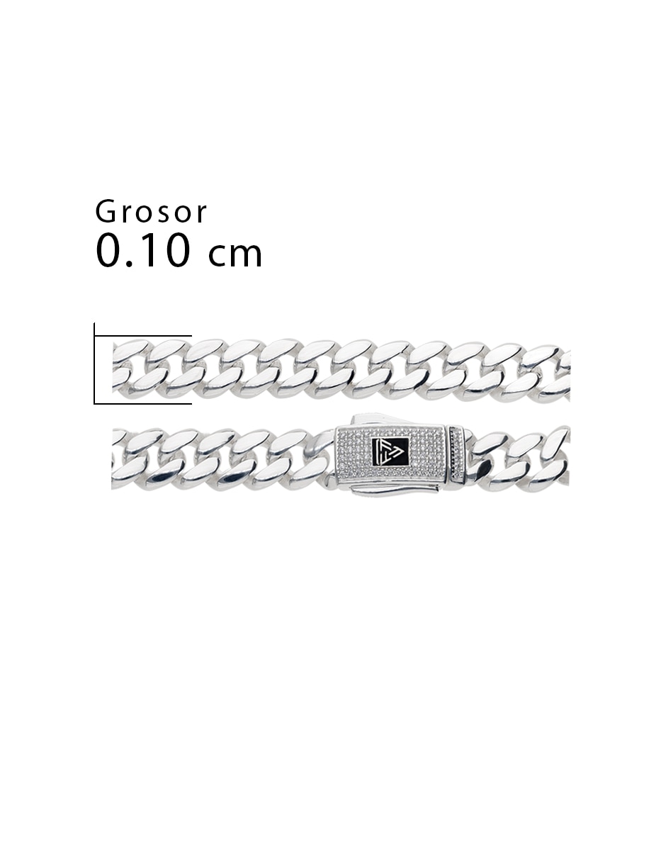 Pulsera de plata con zirconia p 925 5