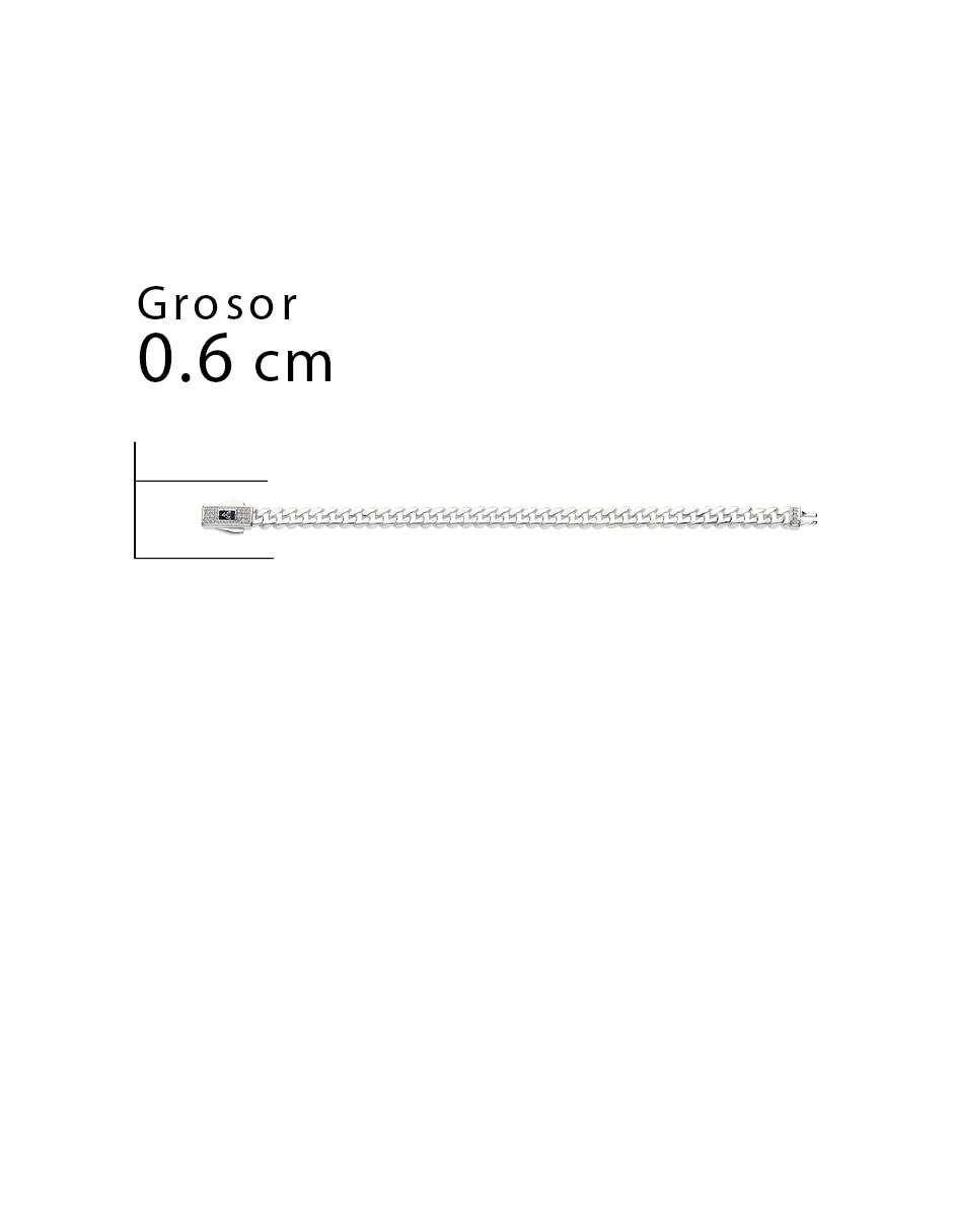 Pulsera de plata con zirconia p 925 5