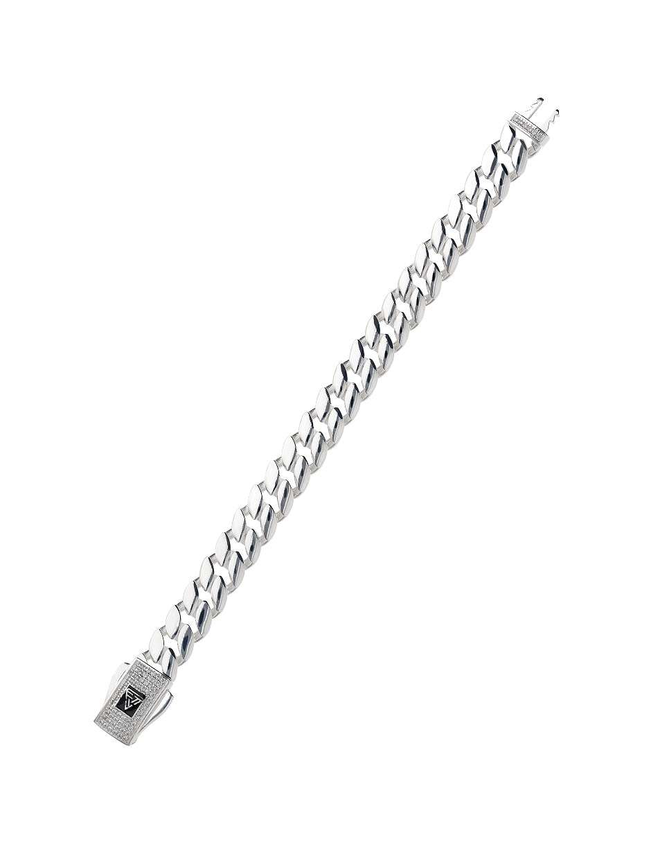 Pulsera fonelli de plata con zirconia p 925 4
