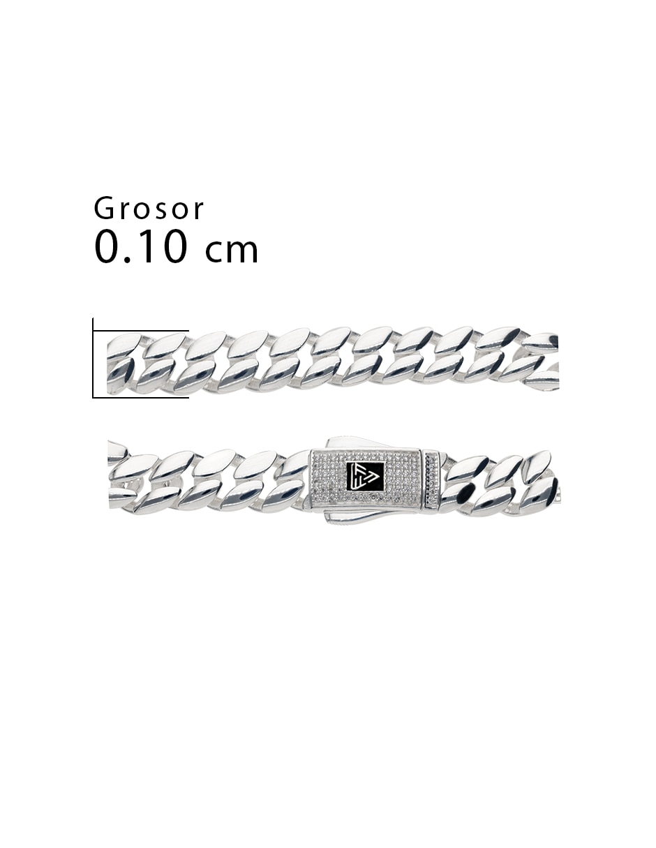 Pulsera fonelli de plata con zirconia p 925 5