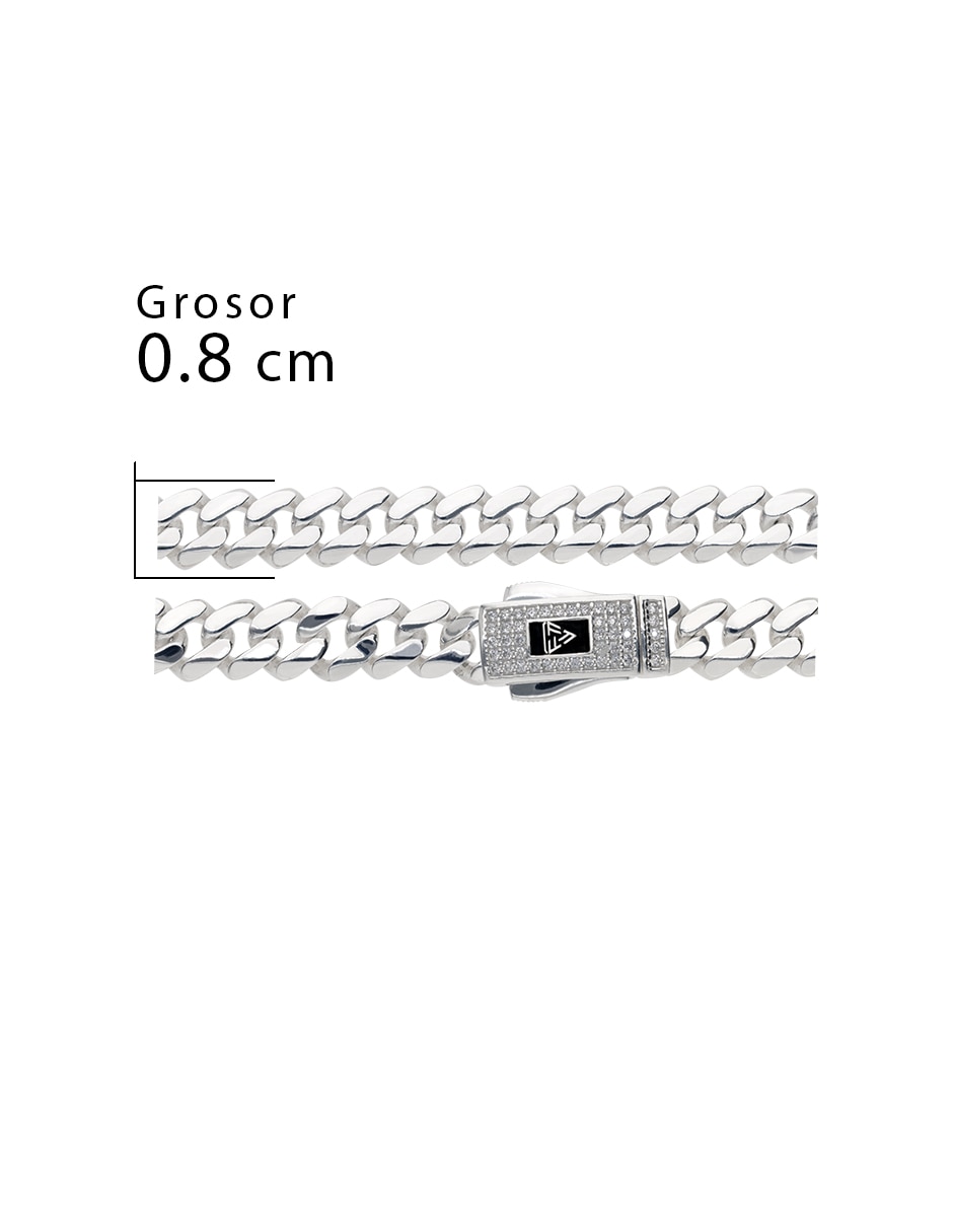 Pulsera de plata con zirconia p 925 5