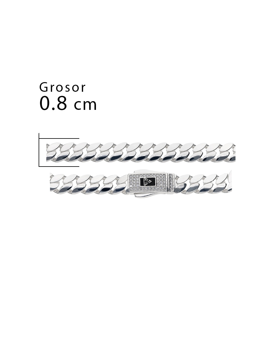 Pulsera de plata con zirconia p 925 5
