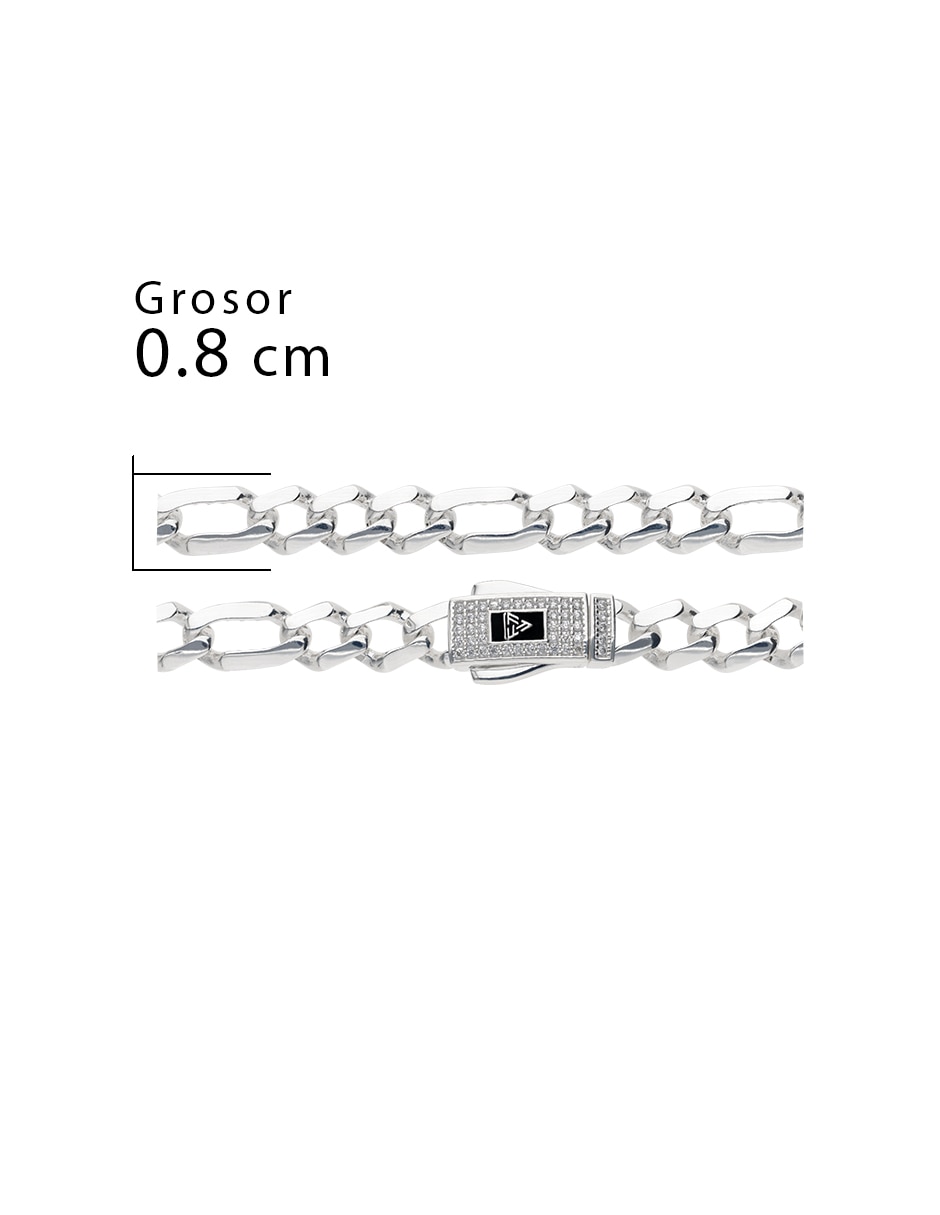 Pulsera de plata con zirconia p 925 5