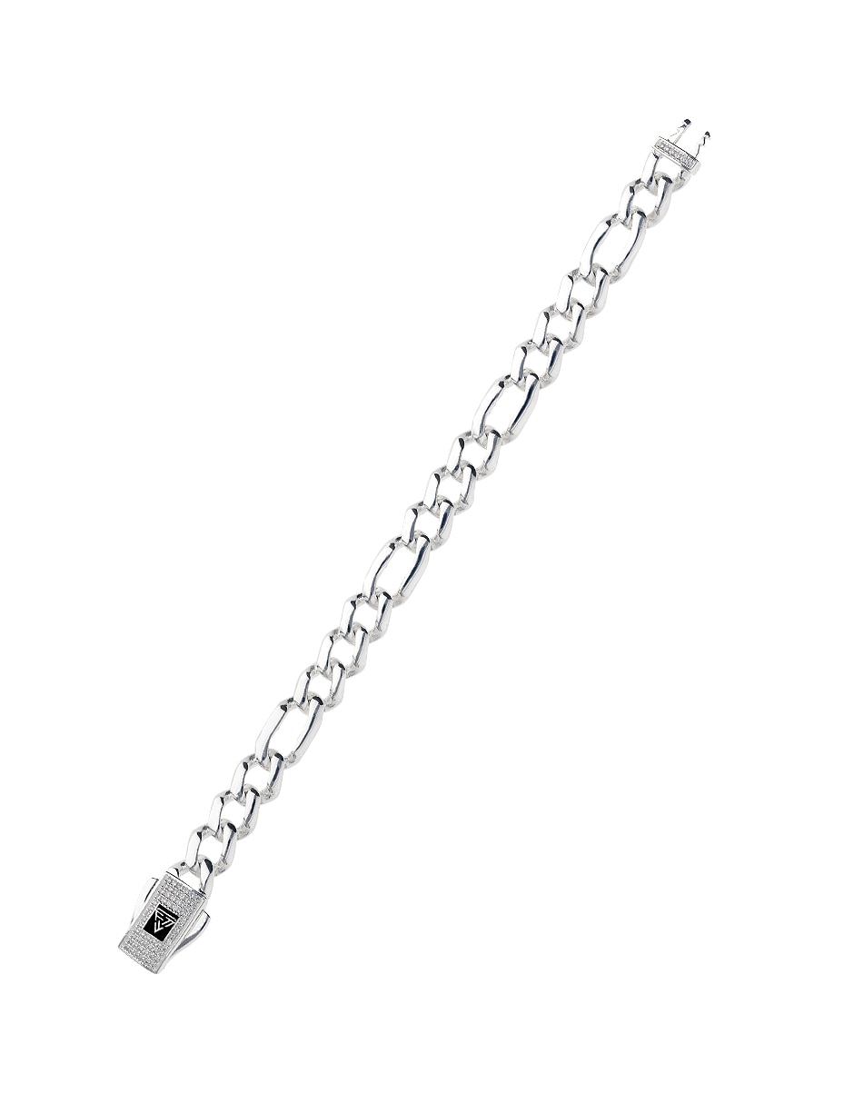 Pulsera fonelli de plata con zirconia p 925 4
