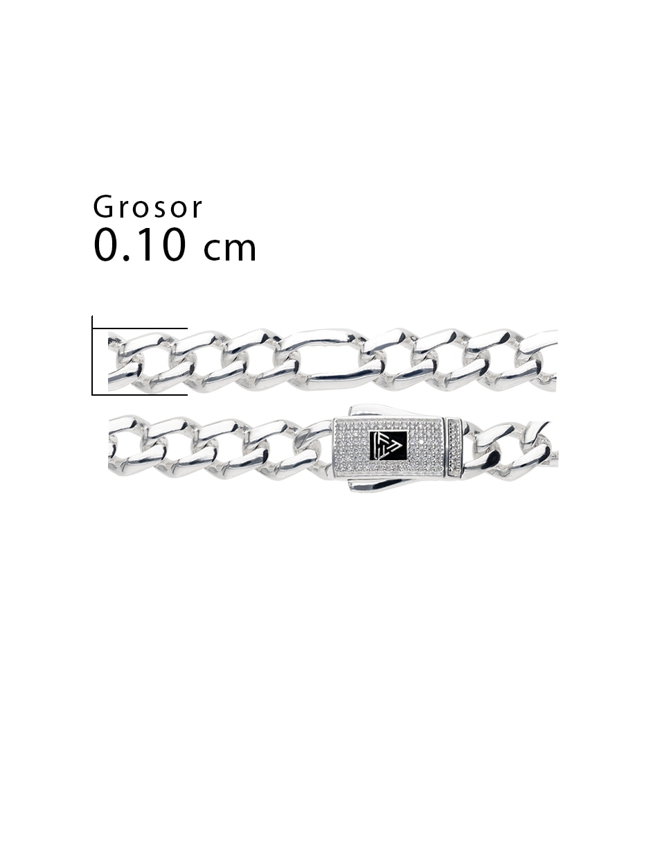 Pulsera fonelli de plata con zirconia p 925 5