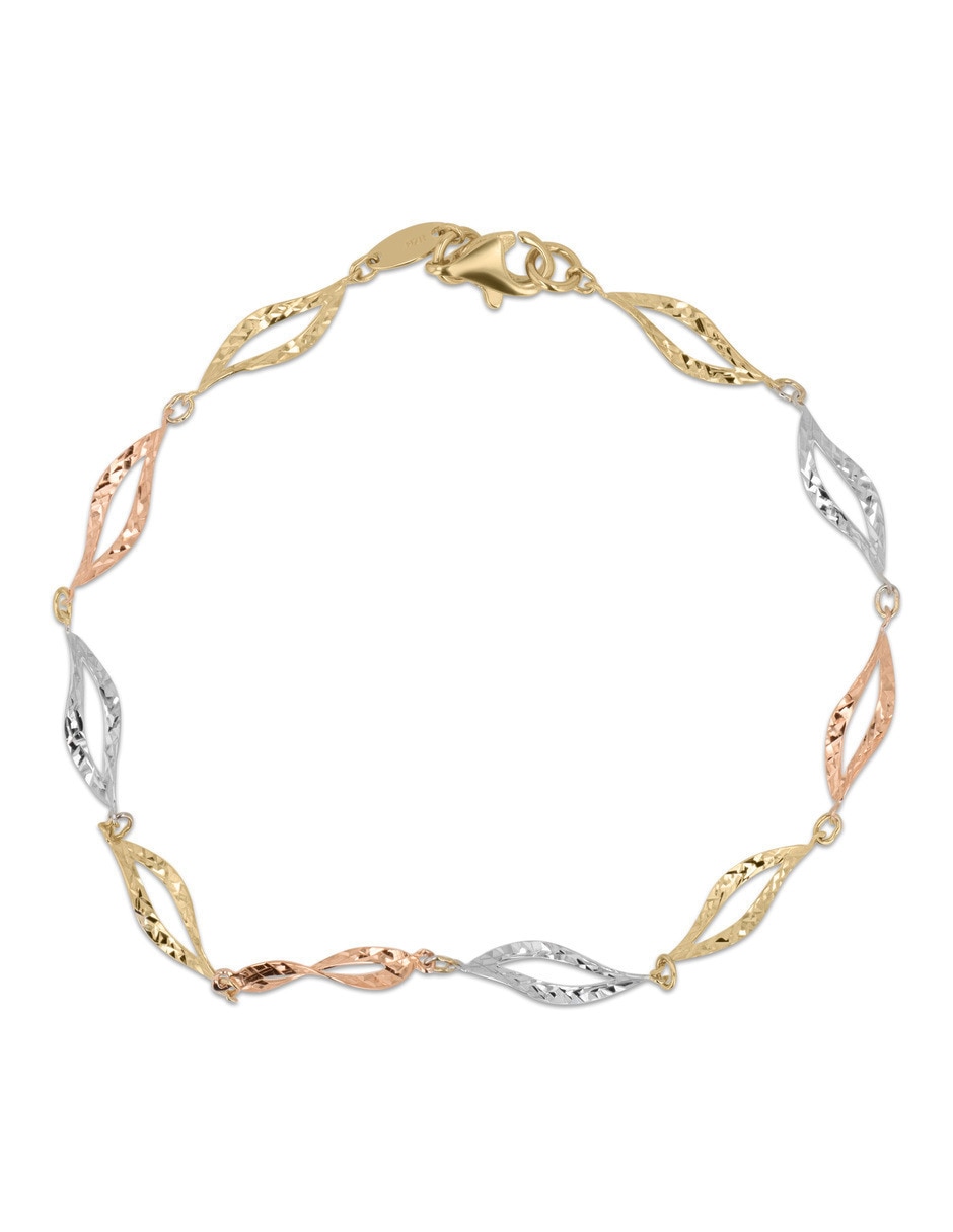 Pulsera de oro florentino con 14 k