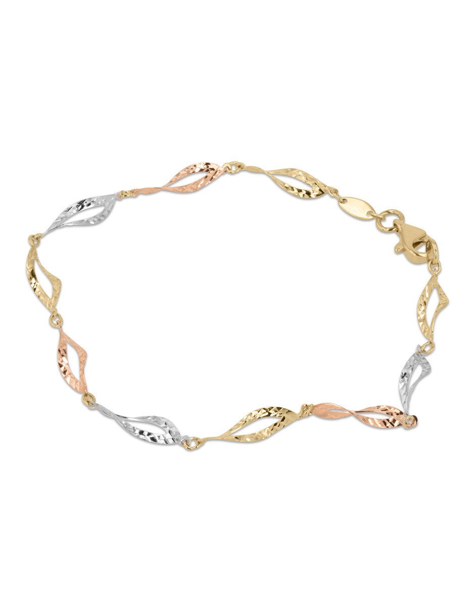 Pulsera de oro florentino con 14 k 4