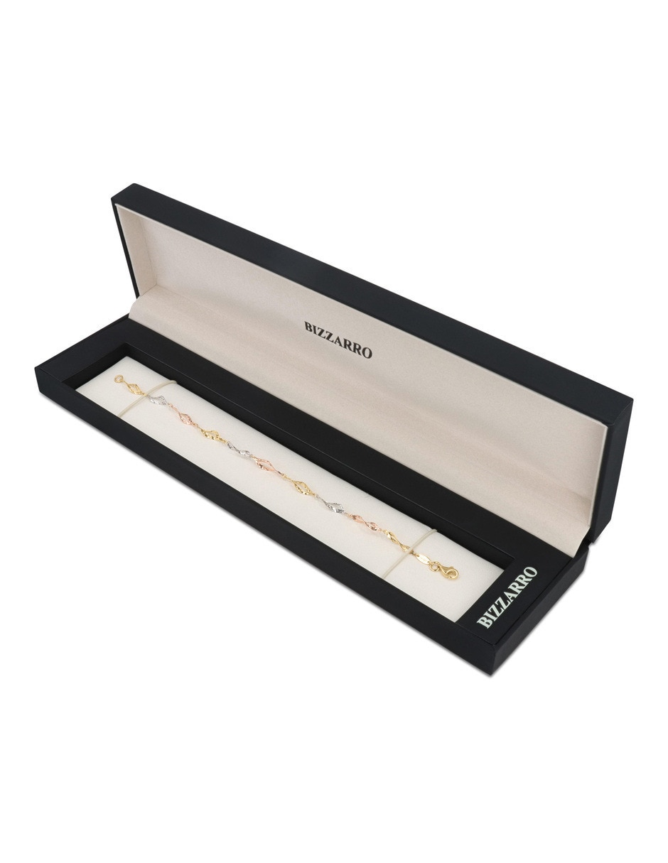 Pulsera de oro florentino con 14 k 2