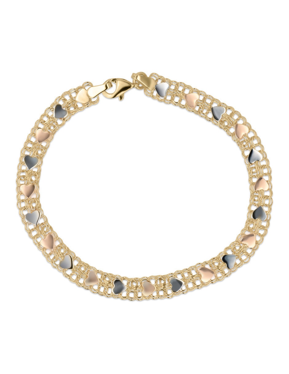 Pulsera de oro florentino con 14 k
