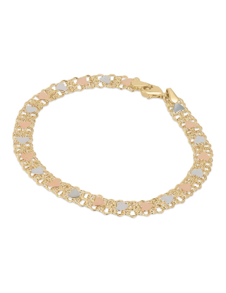 Pulsera de oro florentino con 14 k 4