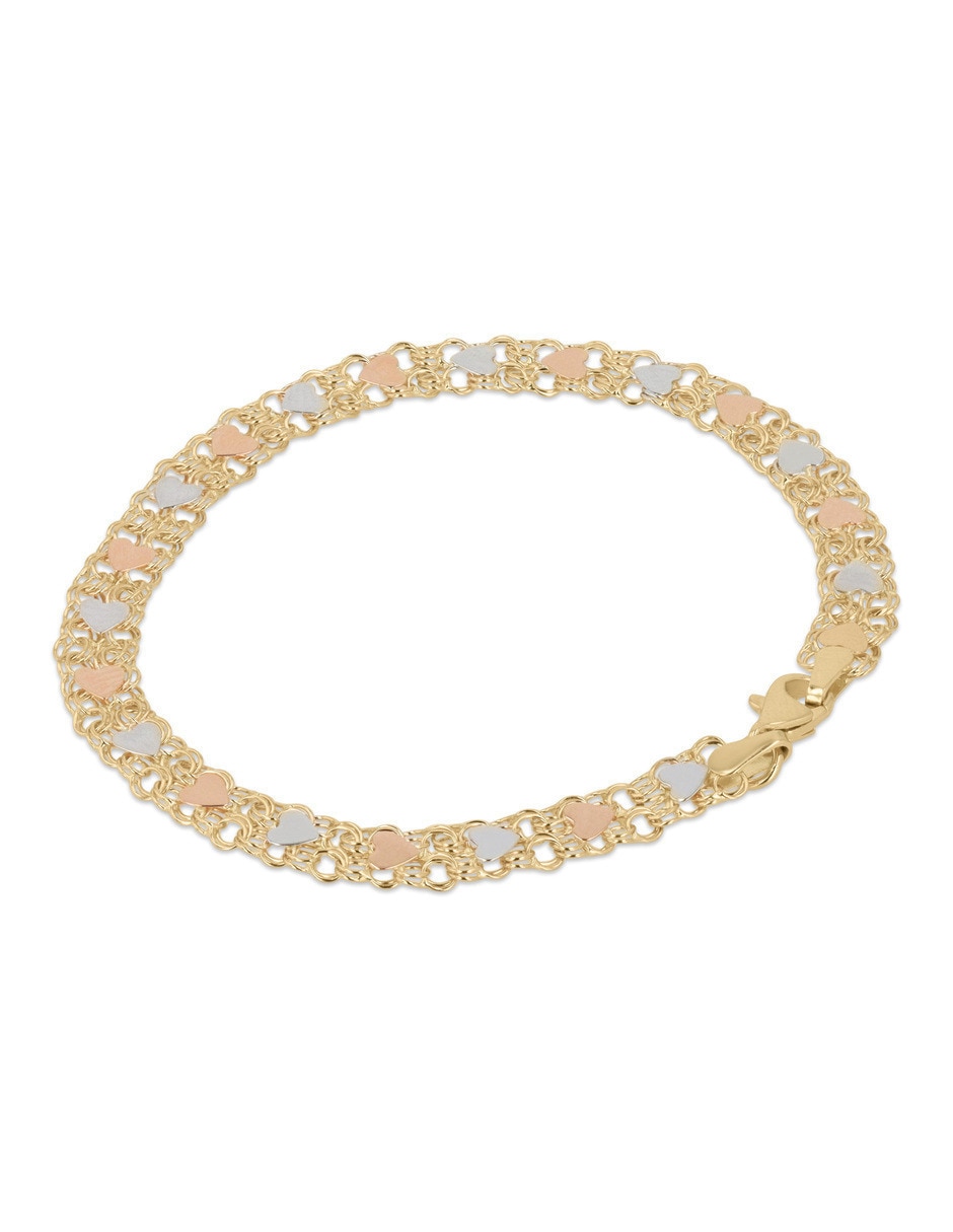 Pulsera de oro florentino con 14 k 3