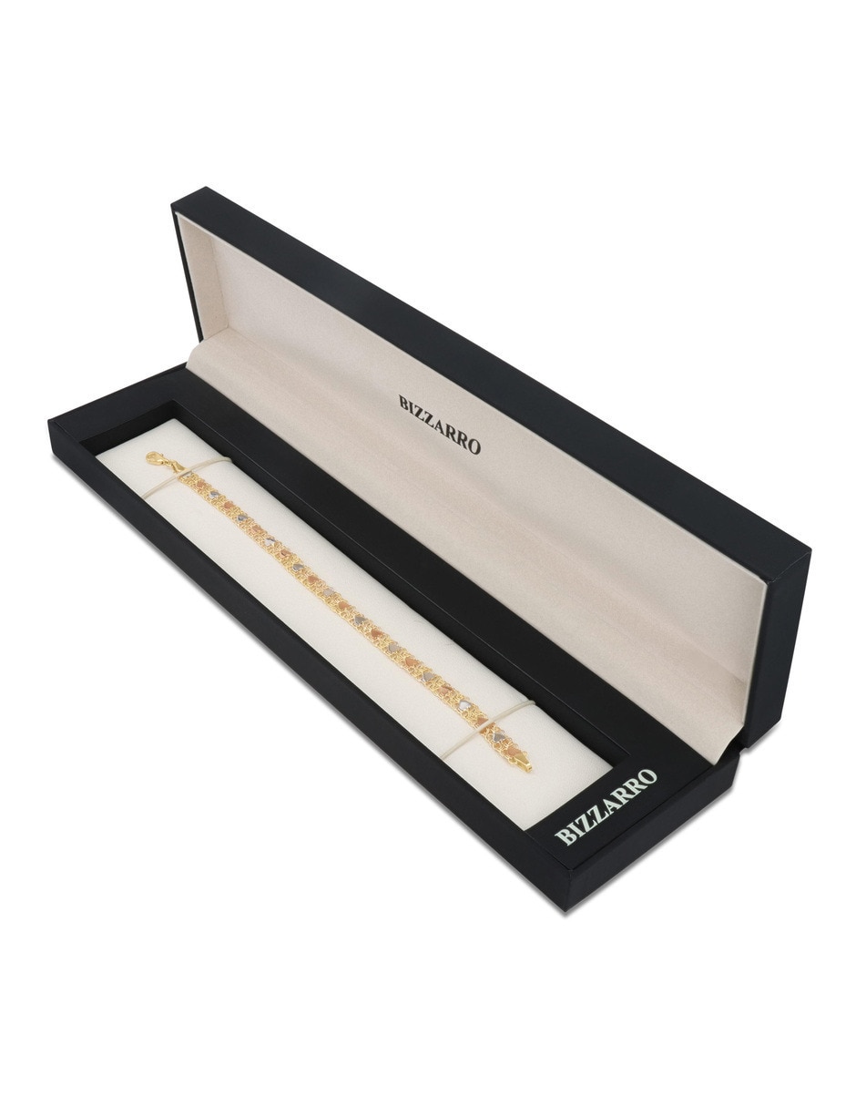 Pulsera de oro florentino con 14 k 2