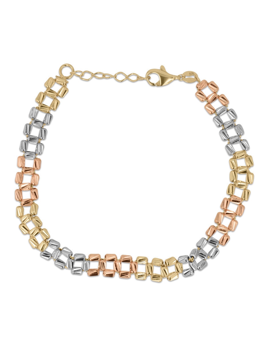 Pulsera de oro florentino con 14 k
