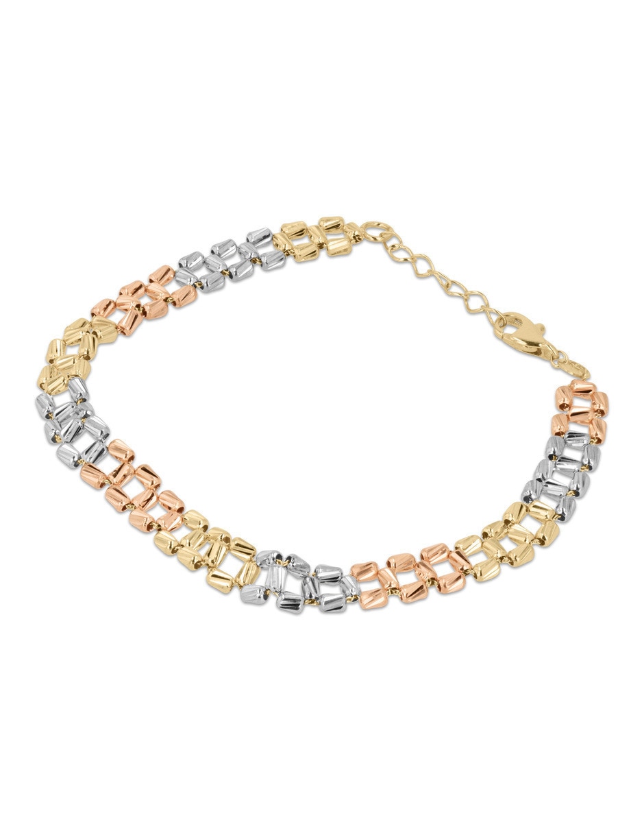 Pulsera de oro florentino con 14 k 4