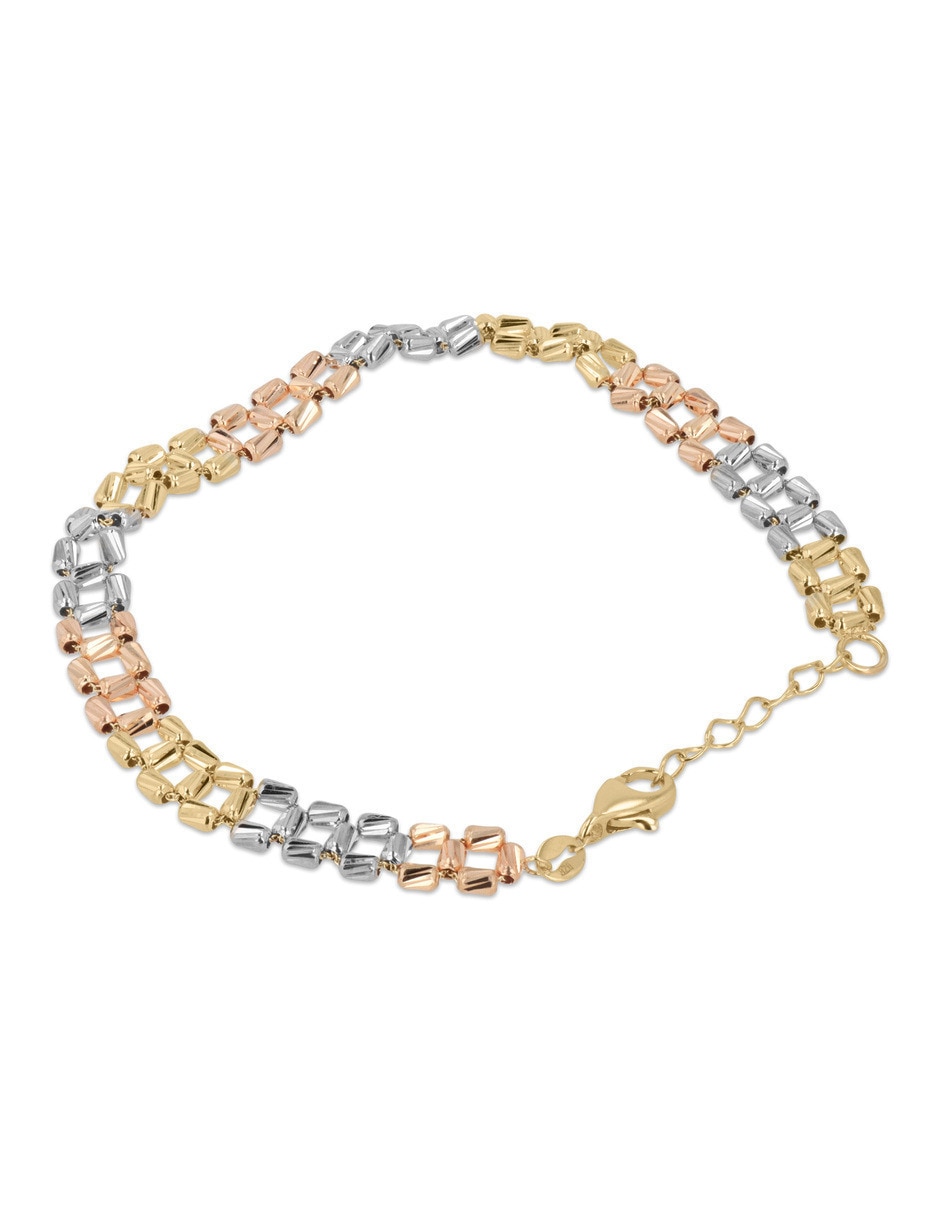 Pulsera de oro florentino con 14 k 3