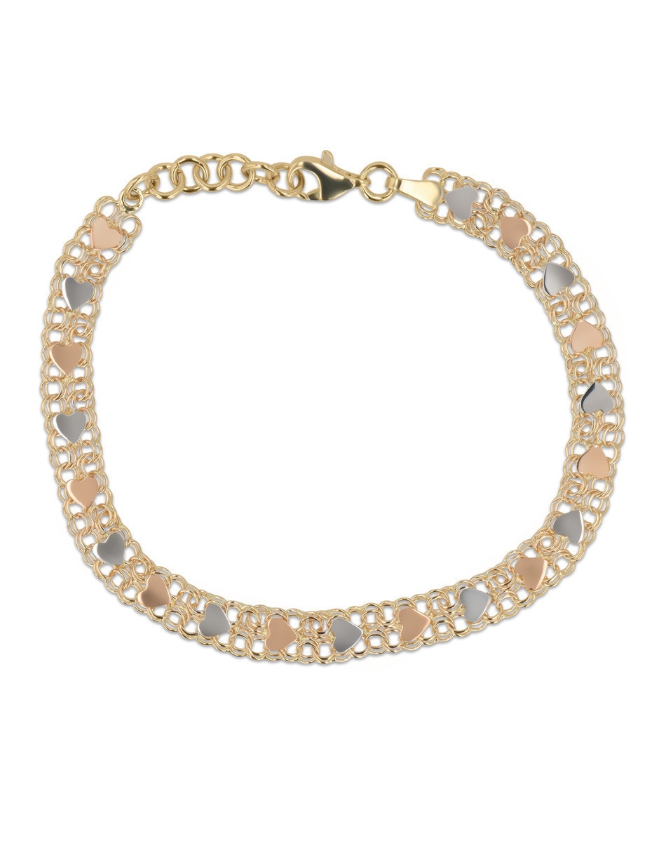 Pulsera de oro florentino con 14 k