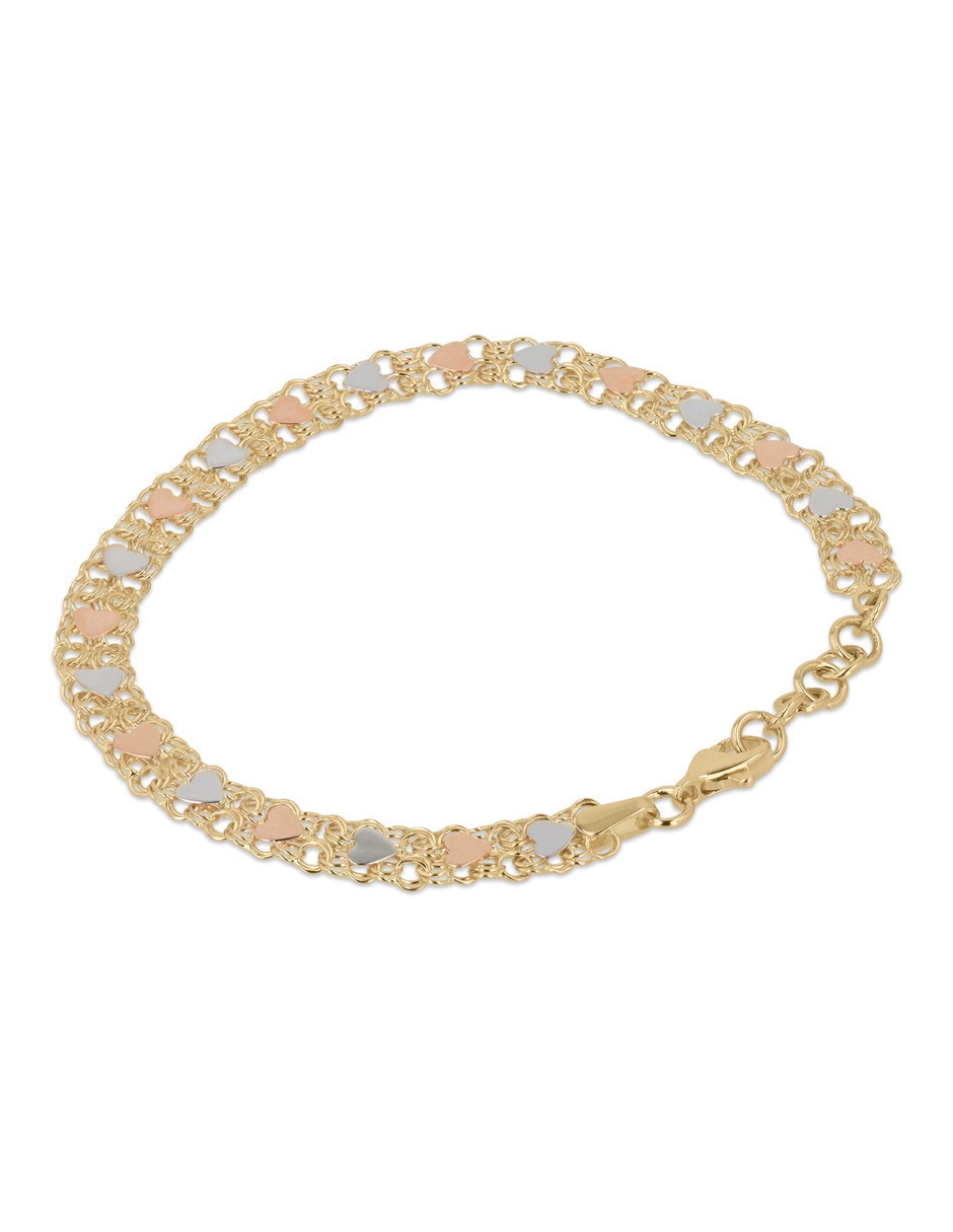Pulsera de oro florentino con 14 k 3