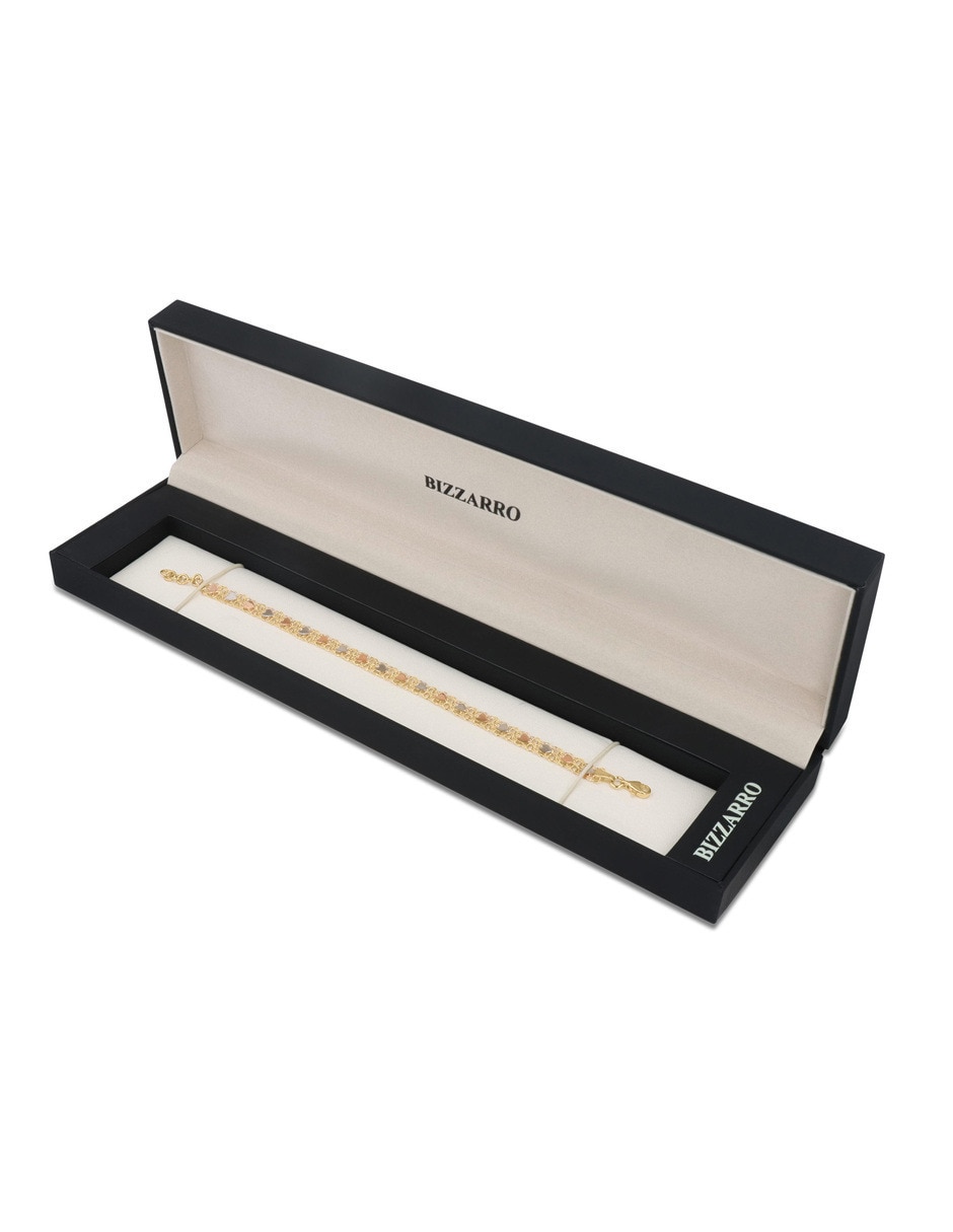 Pulsera de oro florentino con 14 k 2