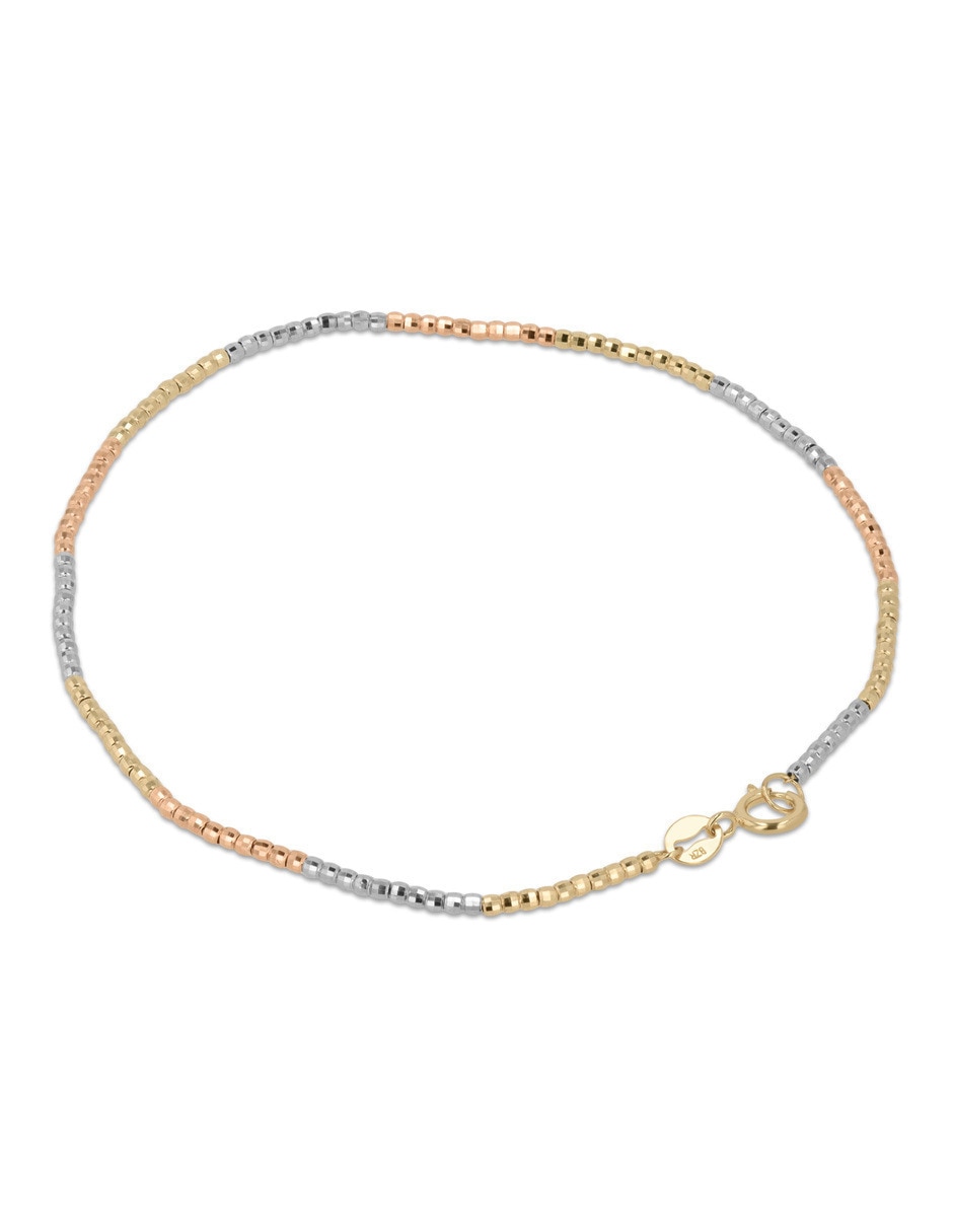 Pulsera de oro florentino con 14 k 3