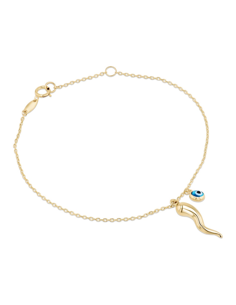 Pulsera de oro amarillo con 14 k 4