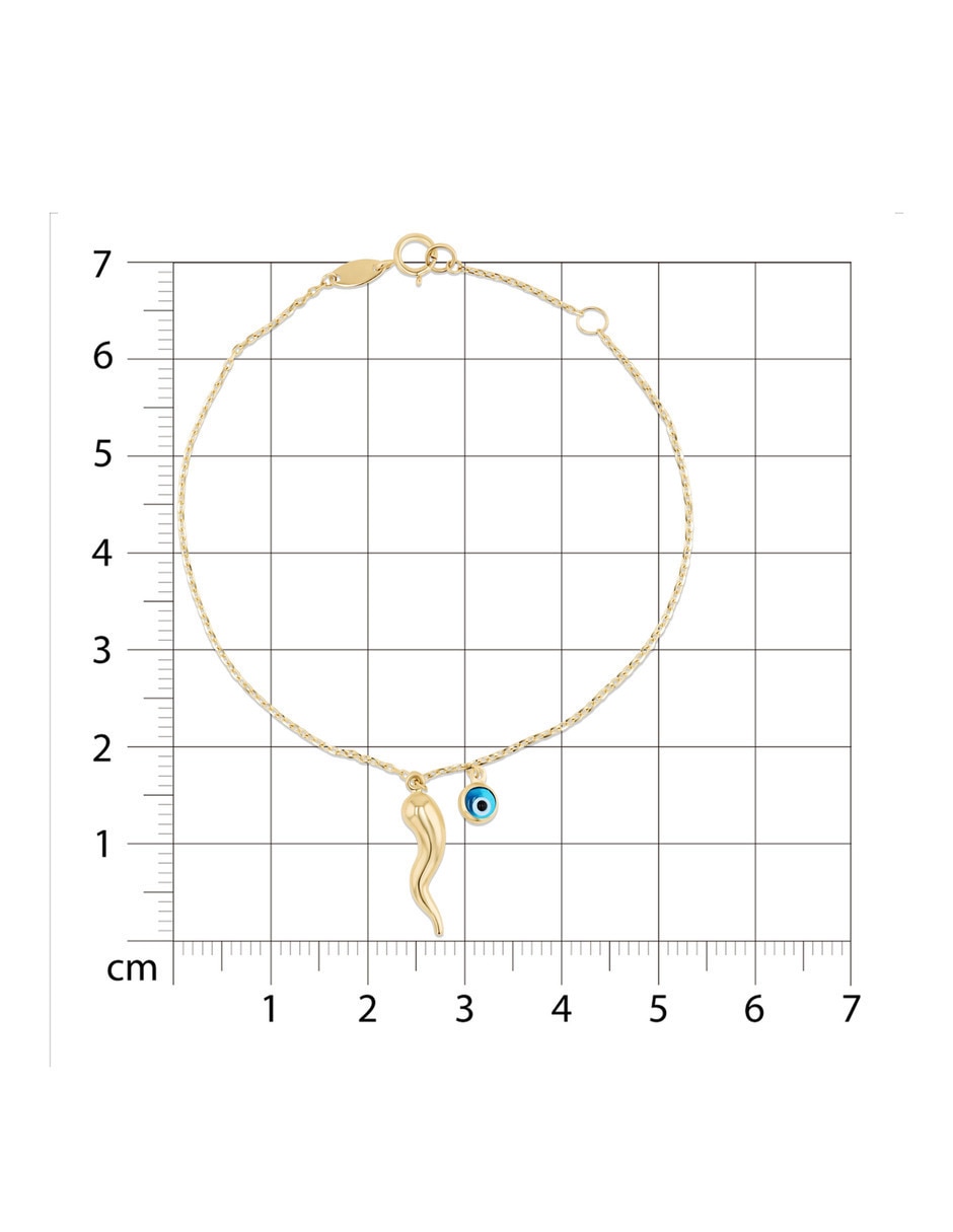 Pulsera de oro amarillo con 14 k 5
