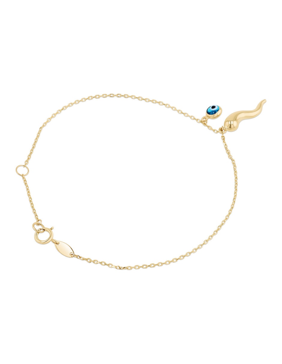 Pulsera de oro amarillo con 14 k 3